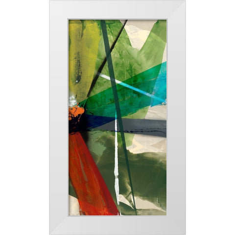Shattered II White Modern Wood Framed Art Print by Jasper, Sisa