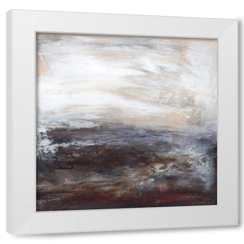 Abstract Illusion I White Modern Wood Framed Art Print by Gordon, Sharon