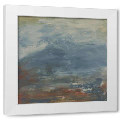 Haze I White Modern Wood Framed Art Print by Gordon, Sharon