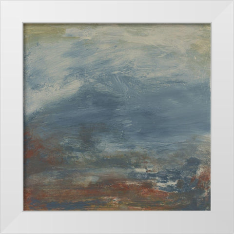Haze I White Modern Wood Framed Art Print by Gordon, Sharon