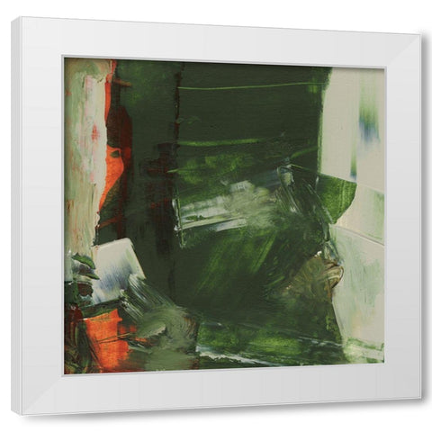 Evolve Green I White Modern Wood Framed Art Print by Gordon, Sharon
