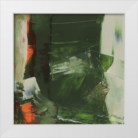 Evolve Green I White Modern Wood Framed Art Print by Gordon, Sharon