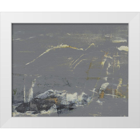 Mystique Abstract I White Modern Wood Framed Art Print by Gordon, Sharon