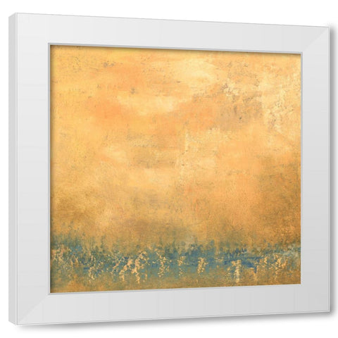 Across the Bay III White Modern Wood Framed Art Print by Gordon, Sharon