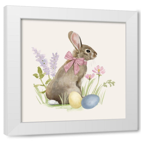 Easter Bun I White Modern Wood Framed Art Print by Barnes, Victoria