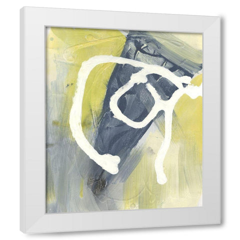 Delightful I White Modern Wood Framed Art Print by Combs, Joyce