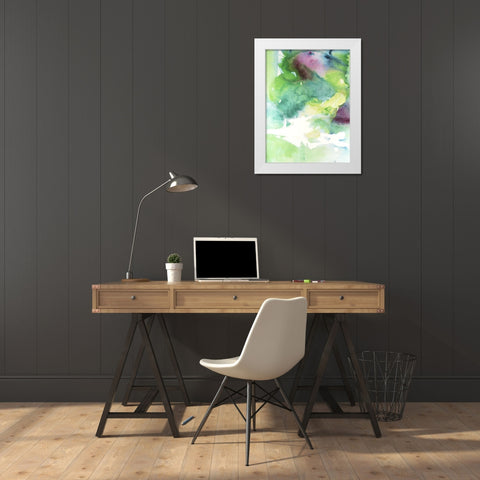 Rising Above IV White Modern Wood Framed Art Print by Combs, Joyce