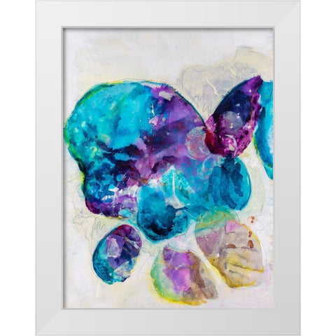 Aegean Dream I White Modern Wood Framed Art Print by Combs, Joyce