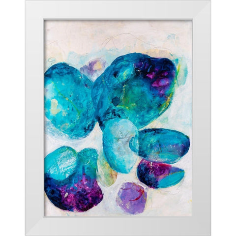 Aegean Dream II White Modern Wood Framed Art Print by Combs, Joyce