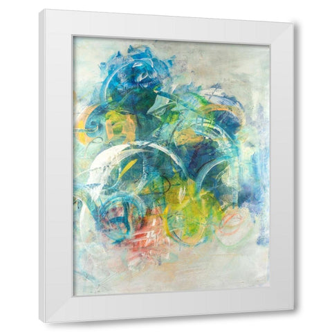 Silent Energy I White Modern Wood Framed Art Print by Combs, Joyce