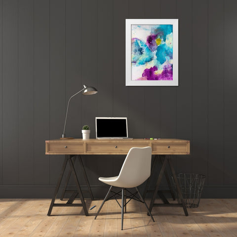 Dreaming I White Modern Wood Framed Art Print by Combs, Joyce