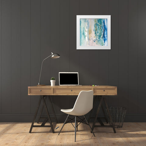 Salty Sea II White Modern Wood Framed Art Print by Combs, Joyce