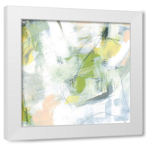 Spring Circuit III White Modern Wood Framed Art Print by Vess, June Erica