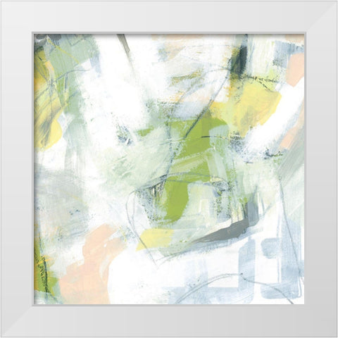 Spring Circuit III White Modern Wood Framed Art Print by Vess, June Erica