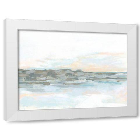 Rock Coast I White Modern Wood Framed Art Print by Vess, June Erica