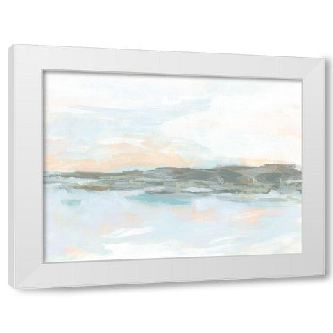 Rock Coast II White Modern Wood Framed Art Print by Vess, June Erica