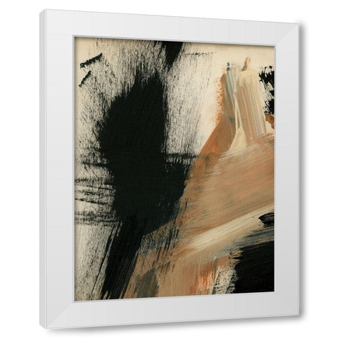 Baked Paintstrokes I White Modern Wood Framed Art Print by Parker, Jennifer Paxton