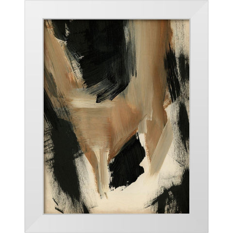 Baked Paintstrokes II White Modern Wood Framed Art Print by Parker, Jennifer Paxton