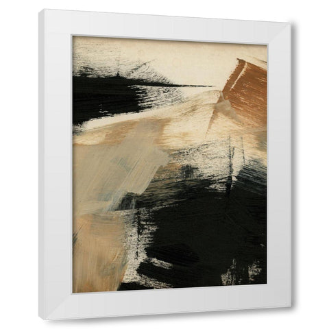 Baked Paintstrokes III White Modern Wood Framed Art Print by Parker, Jennifer Paxton