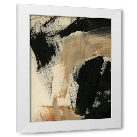 Baked Paintstrokes IV White Modern Wood Framed Art Print by Parker, Jennifer Paxton