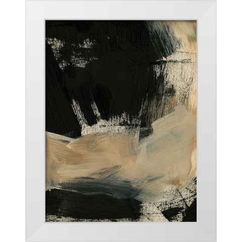 Baked Paintstrokes VI White Modern Wood Framed Art Print by Parker, Jennifer Paxton
