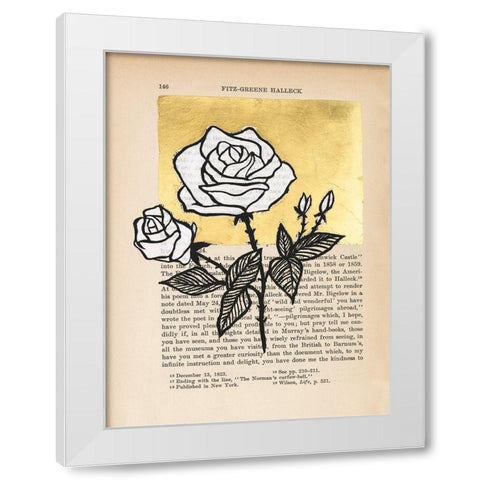 Floral Diary II White Modern Wood Framed Art Print by Lam, Vanna