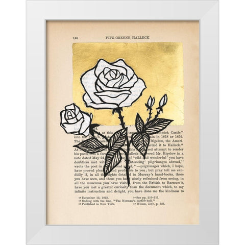 Floral Diary II White Modern Wood Framed Art Print by Lam, Vanna