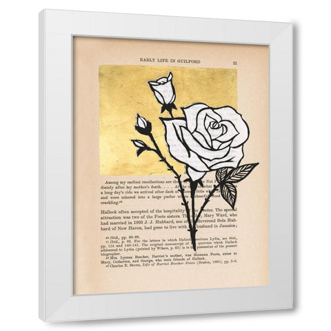 Floral Diary III White Modern Wood Framed Art Print by Lam, Vanna