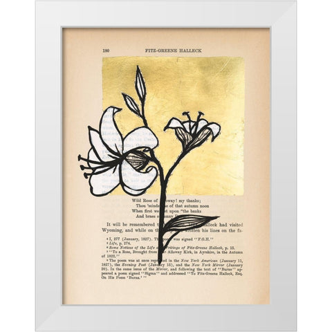 Floral Diary IV White Modern Wood Framed Art Print by Lam, Vanna