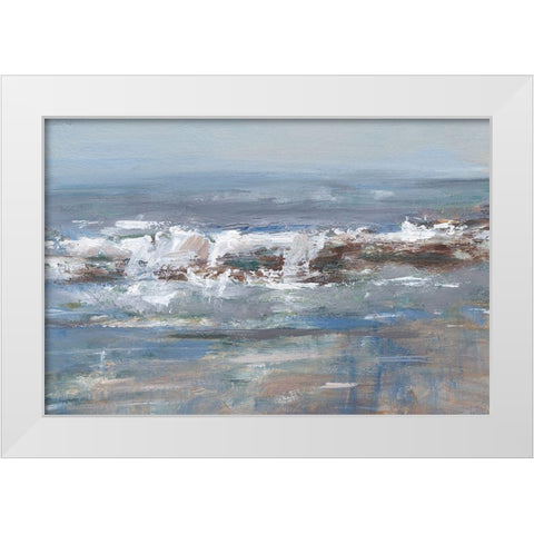 Overcast Tides I White Modern Wood Framed Art Print by Harper, Ethan