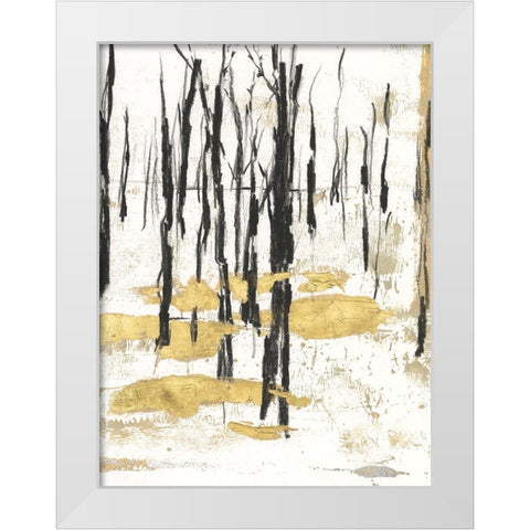 Gilded Winter I White Modern Wood Framed Art Print by Harper, Ethan