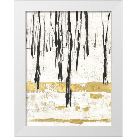 Gilded Winter II White Modern Wood Framed Art Print by Harper, Ethan