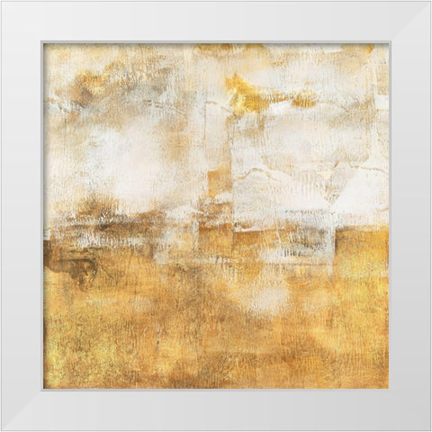 Golden Grains I White Modern Wood Framed Art Print by Harper, Ethan