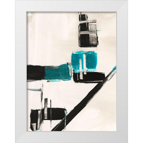 Geometry Notes I White Modern Wood Framed Art Print by Harper, Ethan