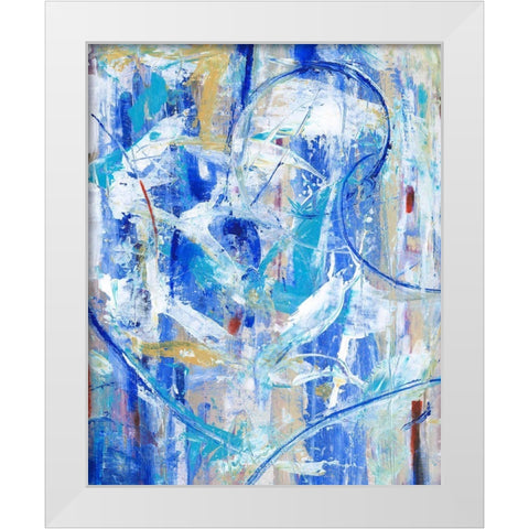 New Spin I White Modern Wood Framed Art Print by OToole, Tim