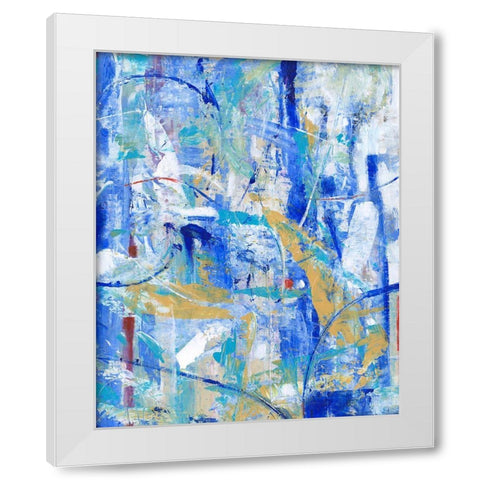 New Spin II White Modern Wood Framed Art Print by OToole, Tim