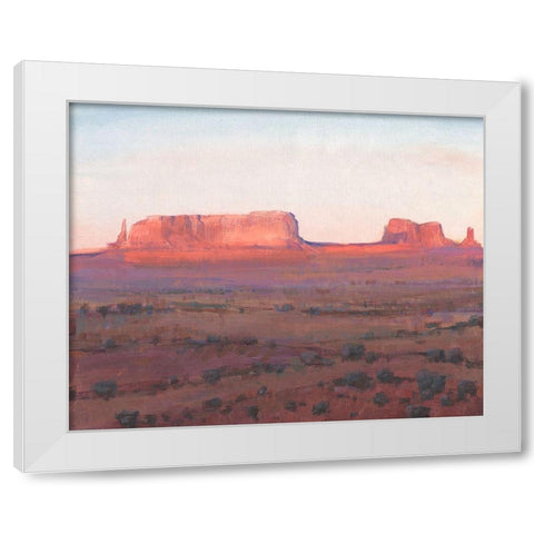 Red Rocks at Dusk I White Modern Wood Framed Art Print by OToole, Tim
