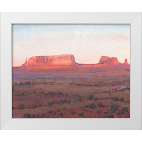 Red Rocks at Dusk I White Modern Wood Framed Art Print by OToole, Tim