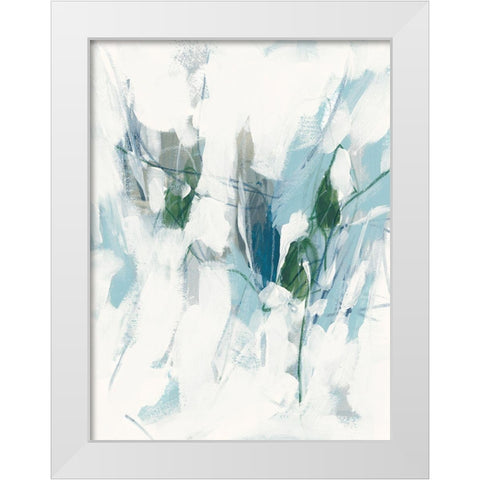 Ice Cavern I White Modern Wood Framed Art Print by Vess, June Erica