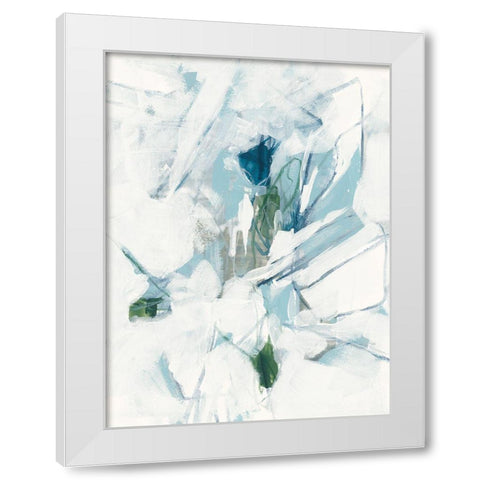Ice Cavern IV White Modern Wood Framed Art Print by Vess, June Erica