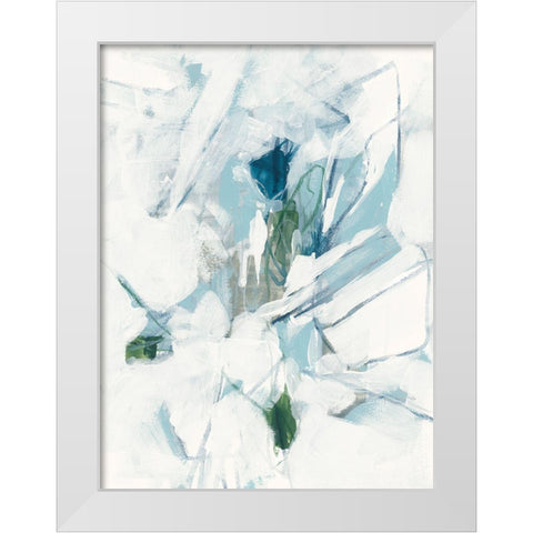 Ice Cavern IV White Modern Wood Framed Art Print by Vess, June Erica