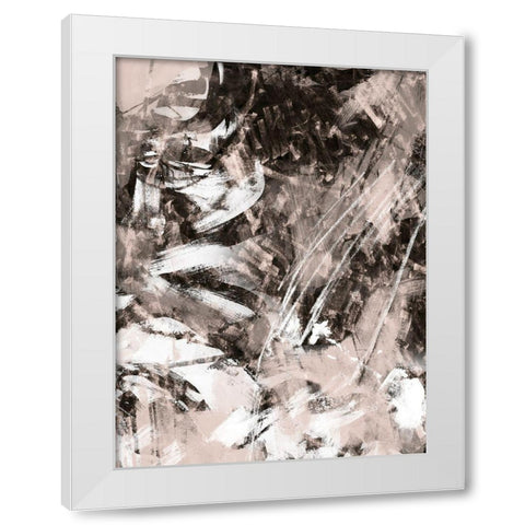 Blush Blackboard II White Modern Wood Framed Art Print by Vess, June Erica