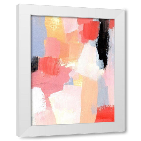 Aerial Scarlet I White Modern Wood Framed Art Print by Warren, Annie