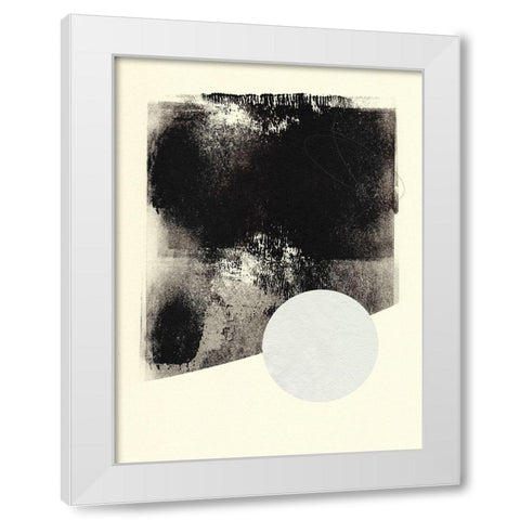 Black And White Roller I White Modern Wood Framed Art Print by Green, Jacob