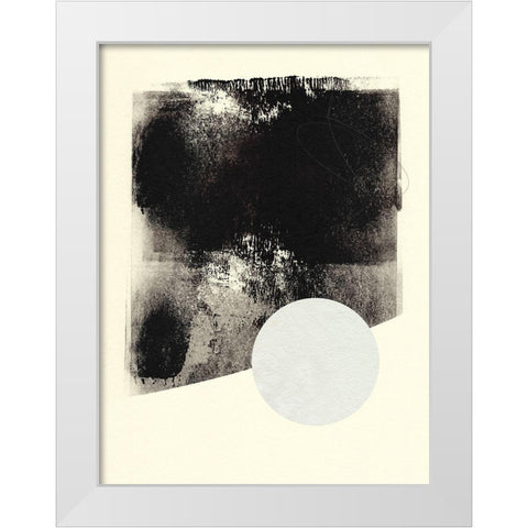 Black And White Roller I White Modern Wood Framed Art Print by Green, Jacob