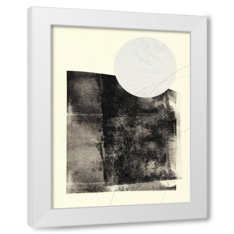 Black And White Roller II White Modern Wood Framed Art Print by Green, Jacob