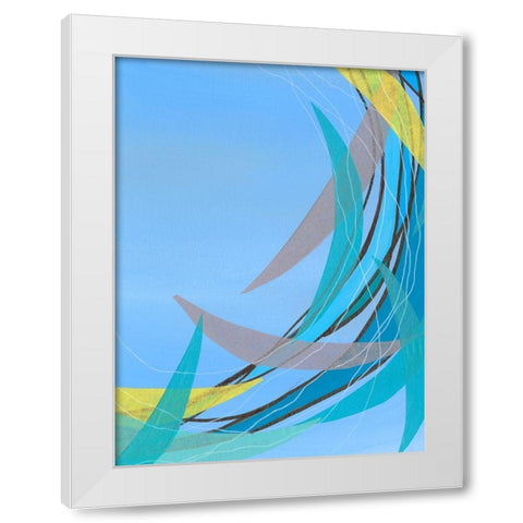 Circulating Flow II White Modern Wood Framed Art Print by Moore, Regina