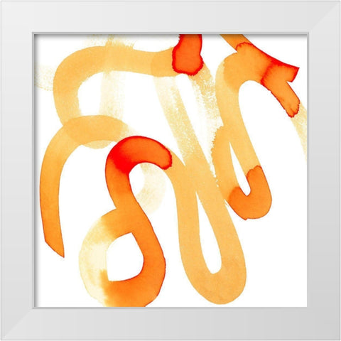 Atomic S-Curve I White Modern Wood Framed Art Print by Parker, Jennifer Paxton