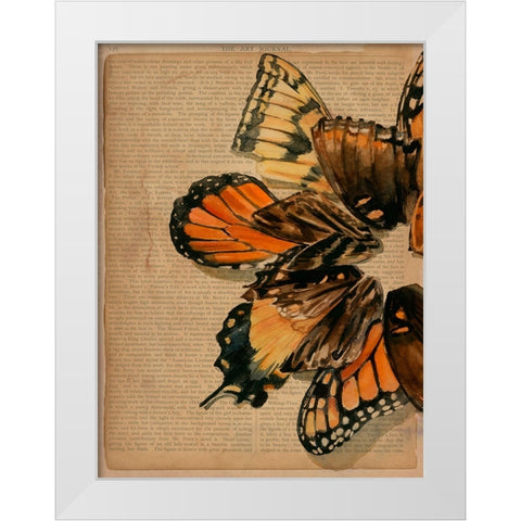 Winged Wreath II White Modern Wood Framed Art Print by Parker, Jennifer Paxton