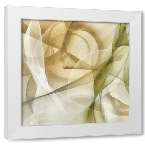 Abstract Thought II White Modern Wood Framed Art Print by Saunders, Alonzo
